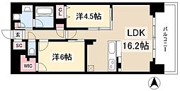 プレサンスロジェ葵 2LDKの間取図画像