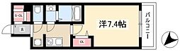 アドバンス名古屋モクシー 1Kの間取図画像