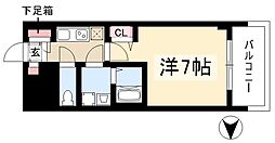 プレサンス丸の内レジデンス2 1Kの間取図画像
