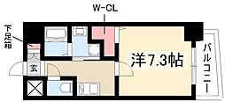 S-RESIDENCE今池駅前 1Kの間取図画像