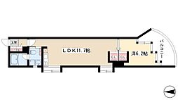 シャトー&ホテル名駅南1st 1LDKの間取図画像