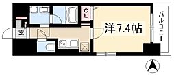 シャルマンソワレ名駅 1Kの間取図画像