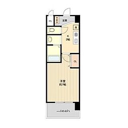 パークフラッツ金山 1Kの間取図画像