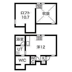コレクション名城公園 ワンルームの間取図画像