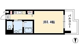 ピーステン名駅南 1Kの間取図画像