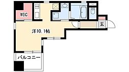 エルスタンザ栄南 ワンルームの間取図画像