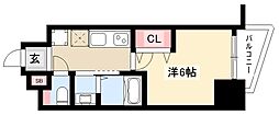 エステムコート名古屋千種グレイス 1Kの間取図画像