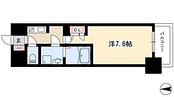 S-RESIDENCE葵 1Kの間取図画像