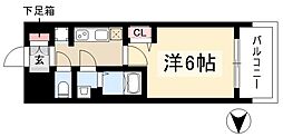 プレサンス栄フロント 1Kの間取図画像