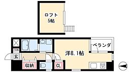ワイズ東別院 ワンルームの間取図画像