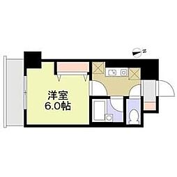 フィール大須 1Kの間取図画像