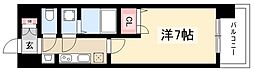 UURコート名古屋名駅 1Kの間取図画像