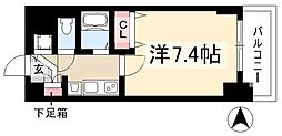 プレサンス名古屋駅前グランヴィル 1Kの間取図画像
