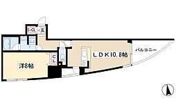 さくらヒルズフジミ 1LDKの間取図画像