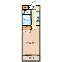 コタージュ壱番館 0204 ｜ 富山県高岡市昭和町（賃貸マンション1K・2階・21.60㎡） その2