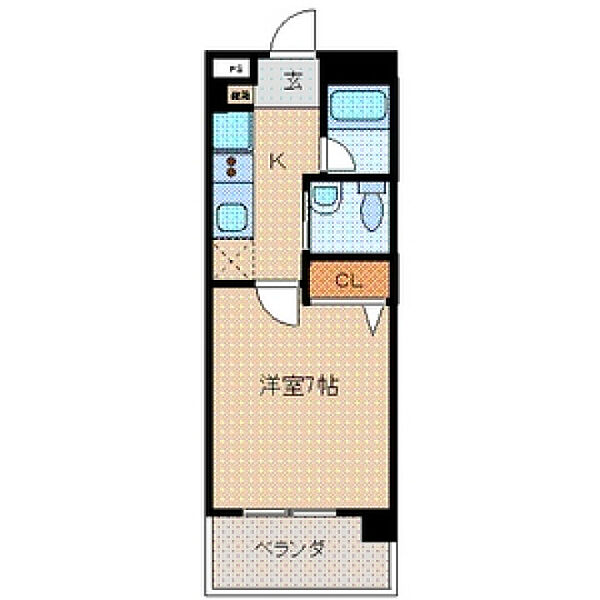 ＪＣ　ＳＴＡＴＩＯＮ143 ｜埼玉県富士見市東みずほ台１丁目(賃貸マンション1K・4階・23.33㎡)の写真 その2