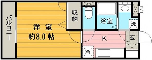 アルカディアIII ｜埼玉県ふじみ野市新駒林４丁目(賃貸マンション1K・3階・25.92㎡)の写真 その2