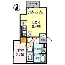 スーペリエ  ｜ 埼玉県川越市脇田本町（賃貸アパート1LDK・1階・31.31㎡） その2