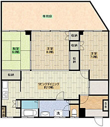 キャステル上福岡 3LDKの間取図画像