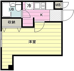 MABELLE鶴瀬 1Kの間取図画像