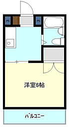 トレンディハイツ 1Kの間取図画像
