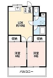 スターフィールド 2LDKの間取図画像
