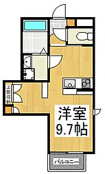 パフューム ワンルームの間取図画像