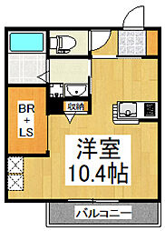 OliveHouse ワンルームの間取図画像