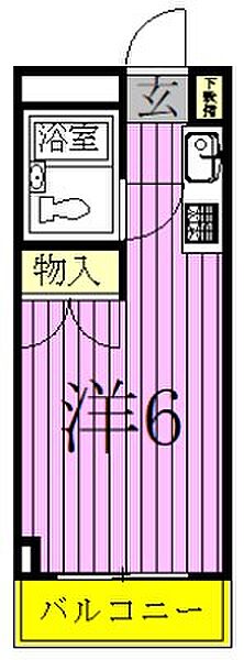 タケカグランドハイツ 702｜東京都足立区竹の塚１丁目(賃貸マンション1R・7階・17.01㎡)の写真 その2
