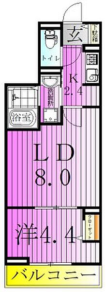 東京都足立区西新井５丁目(賃貸アパート1LDK・1階・33.01㎡)の写真 その2