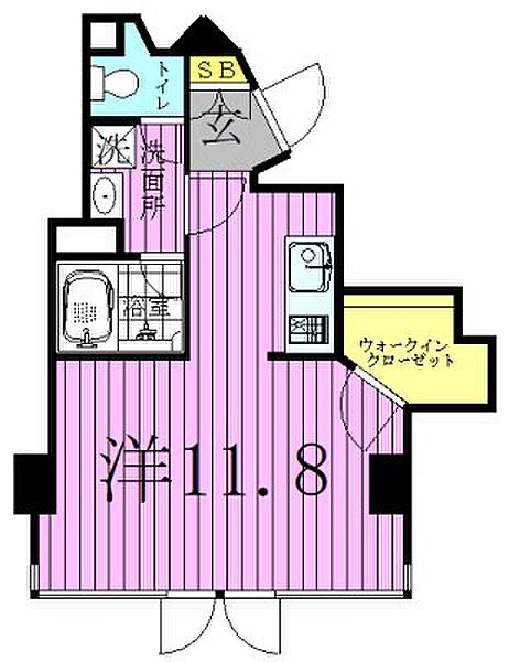 Yビル足立江北 ｜東京都足立区西新井本町２丁目(賃貸マンション1R・4階・28.83㎡)の写真 その2