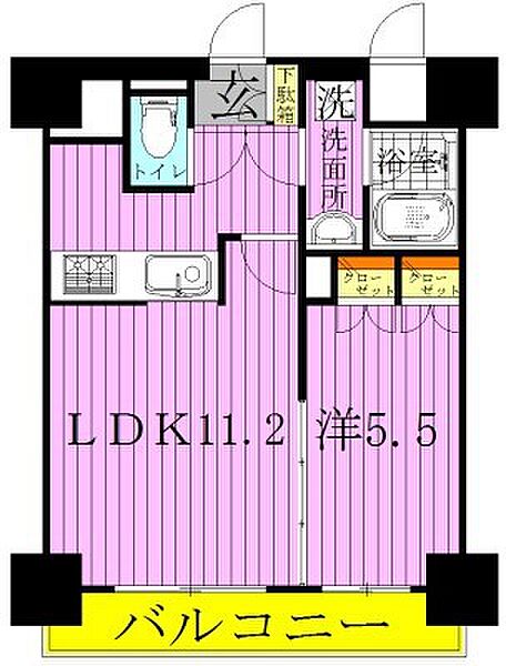 東京都足立区梅田７丁目(賃貸マンション1LDK・9階・40.81㎡)の写真 その2