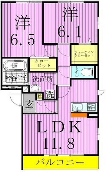 東京都足立区西加平１丁目(賃貸アパート2LDK・2階・58.37㎡)の写真 その2