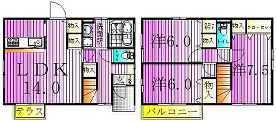 ロイヤルタウン水の森_間取り_0