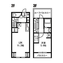SolFi金町 1LDKの間取図画像