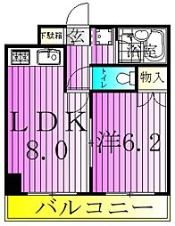 KFビル 1LDKの間取図画像