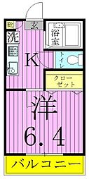 リリックコート梅田 1Kの間取図画像