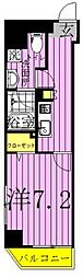 GRANDFORCE綾瀬2 1Kの間取図画像