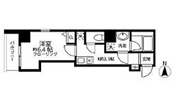 グランエスポワール 1Kの間取図画像