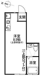 forest-1 ワンルームの間取図画像