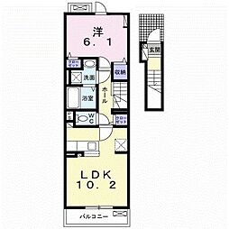 ファインアベニュー 1LDKの間取図画像