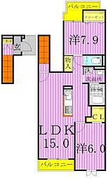 プレーヌ ジャルダン 2階