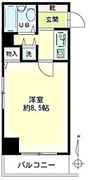 第21新井ビル 1Kの間取図画像