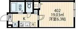 フィオーネ北千住II 1Kの間取図画像