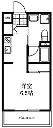 Seawave東綾瀬 ワンルームの間取図画像