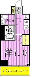 プレール・ドゥーク梅島 1Kの間取図画像