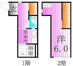 TERASU足立 ワンルームの間取図画像