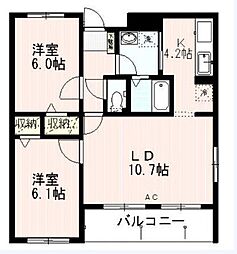 リベルタ椿 2階/-