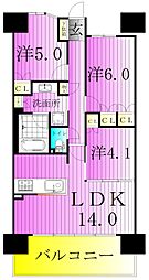 ライオンズ竹ノ塚ブロッサムシティ 3階