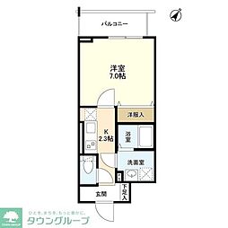 Ｖｅｒｒｅ森下 4階1Kの間取り